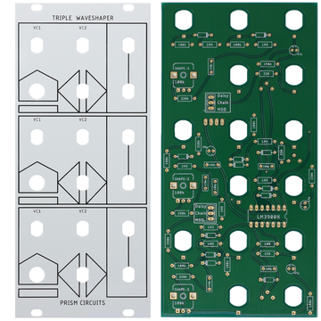 SERGE MODULAR - TRIPLE WAVESHAPER – Prism Circuits SERGE MODULAR - TRIPLE WAVESHAPER – Prism Circuits