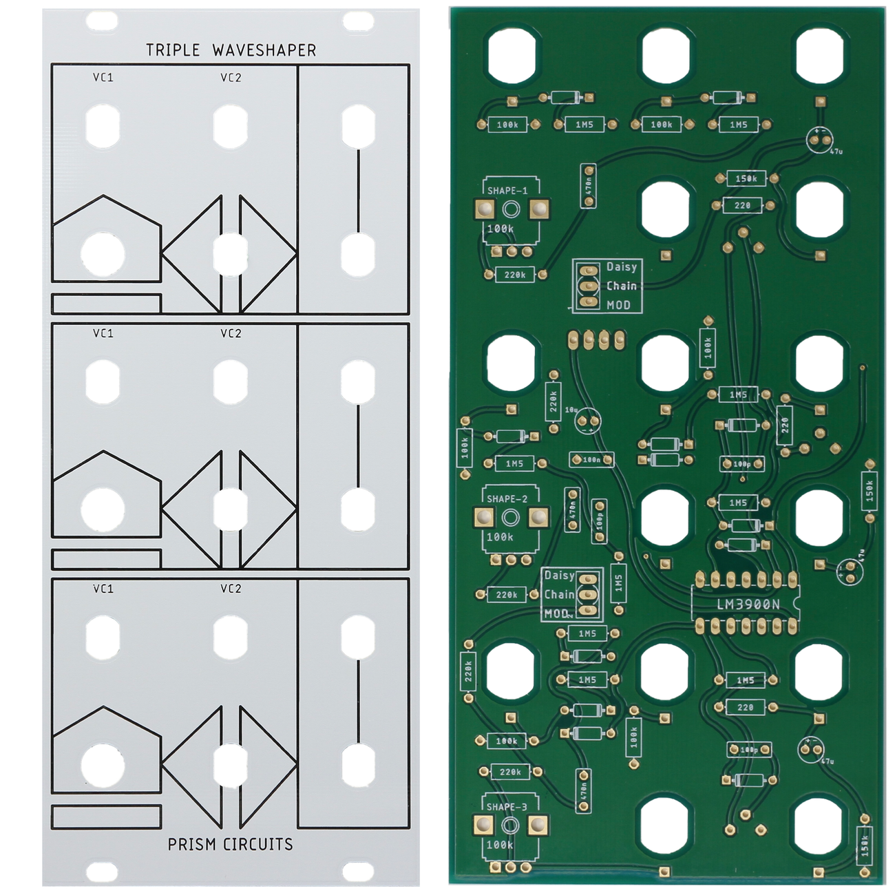 SERGE MODULAR - TRIPLE WAVESHAPER – Prism Circuits